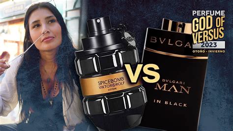 bvlgari man in black vs spicebomb